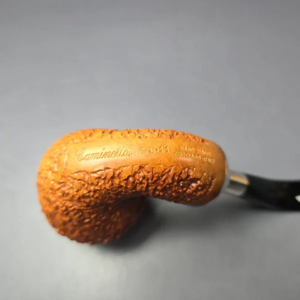 Caminetto Business Rusticated Rhodesian w/ Silver Estate Briar Pipe, Italian Estates - Image 7
