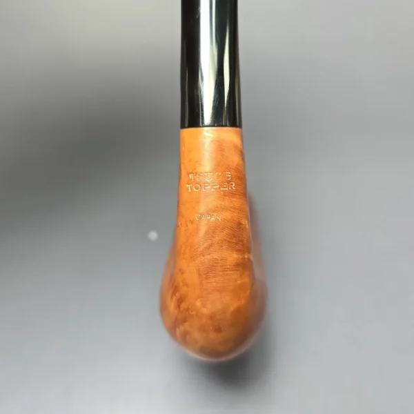 Tsuge Topper Smooth Nosewarmer Stack Estate Briar Pipe, Japanese Estates - Image 7
