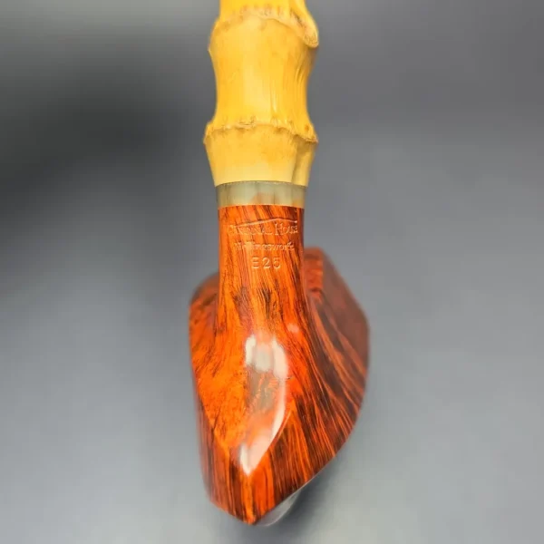 Walt Cannoy 10th Anniversary Cardinal House Hollingsworth Smooth Pickaxe Handmade Briar Pipe, New - Image 8