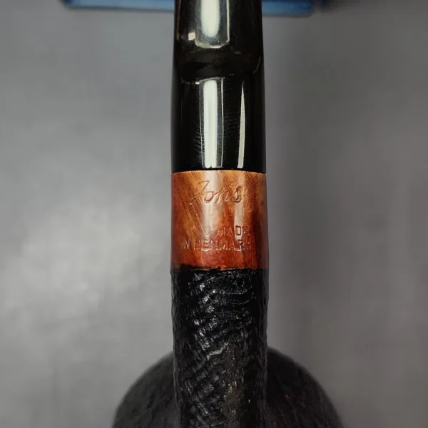 Johs Sandblasted Acorn Cherrywood Estate Briar Pipe, Danish Estates - Image 8