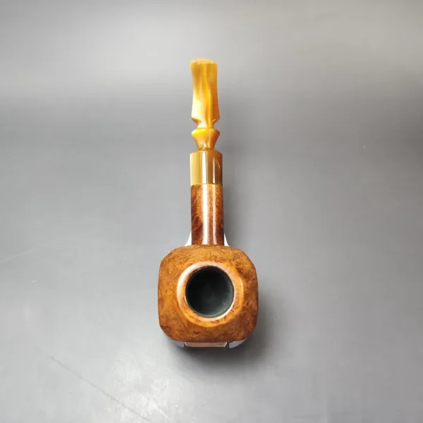 Unknown Smooth Panel Rhodesian w/ Acrylic Estate Briar Pipe, Other Estates - Image 8