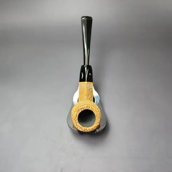 Pioneer Rusticated Bulldog Estate Block Meerschaum Pipe, American Estates - Image 8