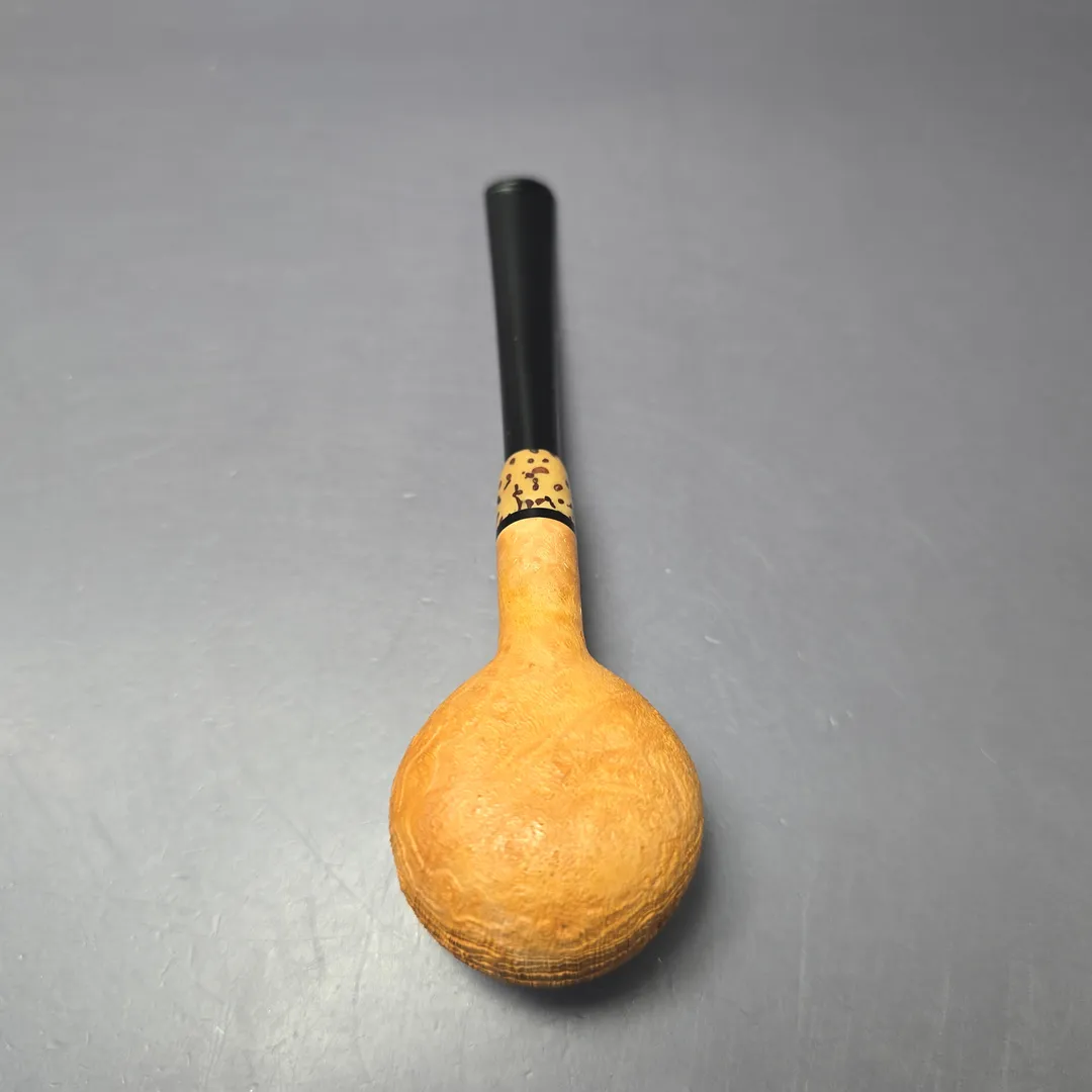 Emiliano Tan Sandblasted Prince w/ Jupati Handmade Briar Pipe, New - Image 8