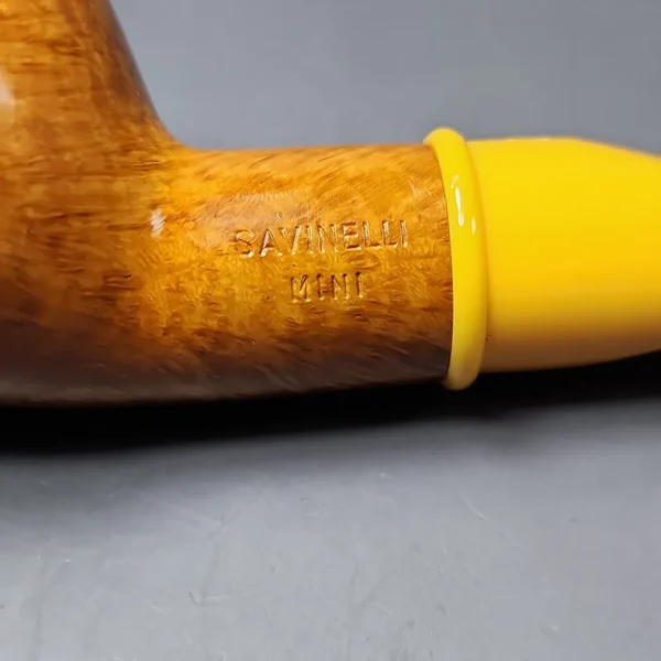 Savinelli Mini Yellow 321 Smooth Author Estate Briar Pipe, Unsmoked, 6mm - Image 9