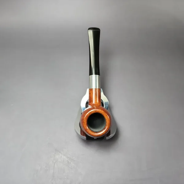Kaywoodie Pre-1977 Signet Smooth Apple w/ Aluminum Estate Briar Pipe, Unsmoked - Image 8