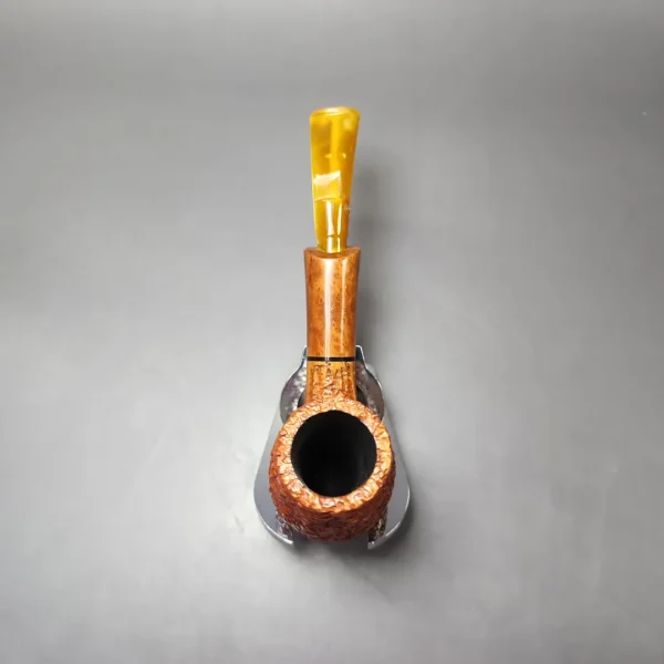 Ascorti Business Rusticated Stack Billiard Estate Briar Pipe, Unsmoked - Image 8