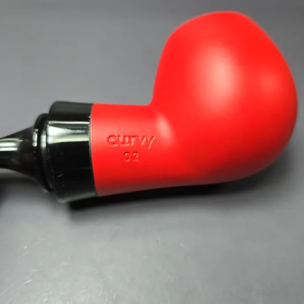 Al Pascia Curvy Red 02 Smooth Apple Reverse Calabash Estate Pipe, Unsmoked, 9mm - Image 8