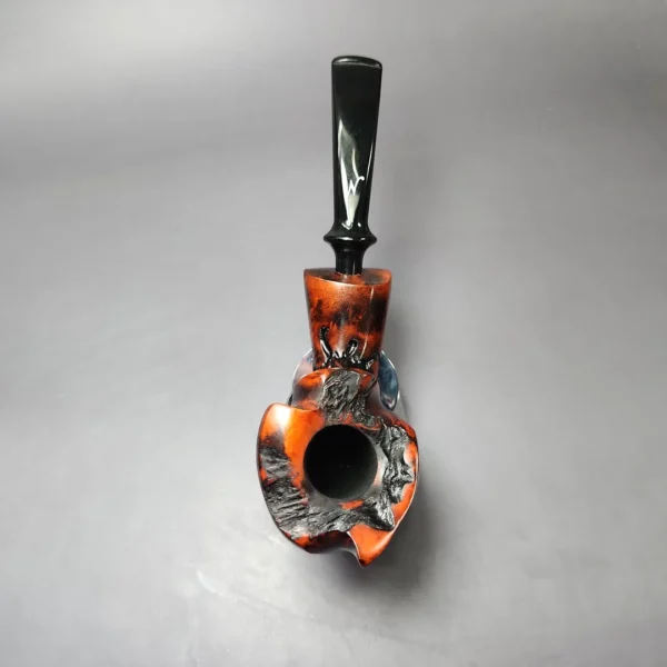 Nording Moss Partially Rusticated Freehand Estate Briar Pipe, Unsmoked - Image 8