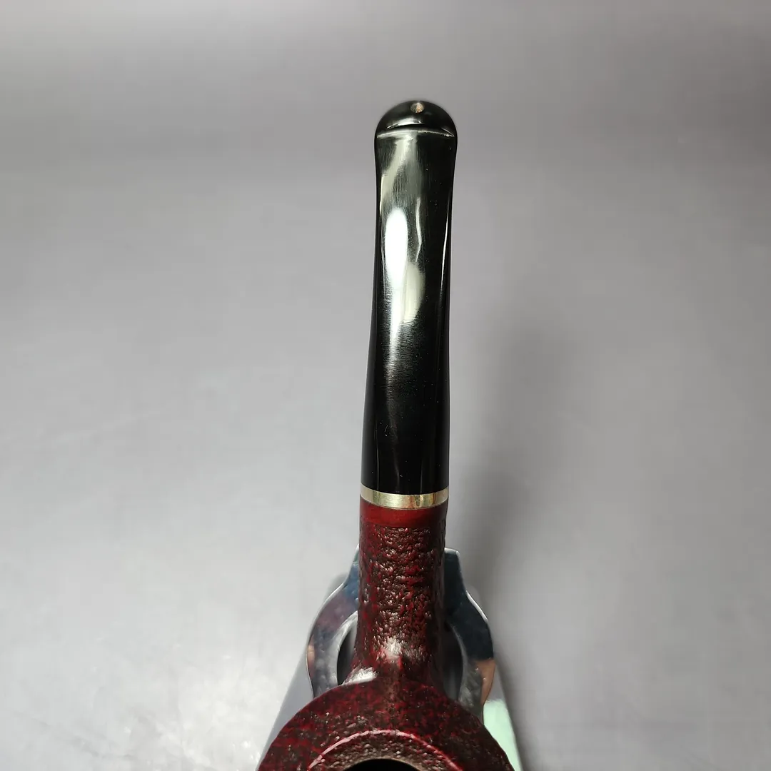 Vauen 5202 Sandblasted Rhodesian w/ Brass Estate Briar Pipe, Unsmoked, 9mm - Image 8