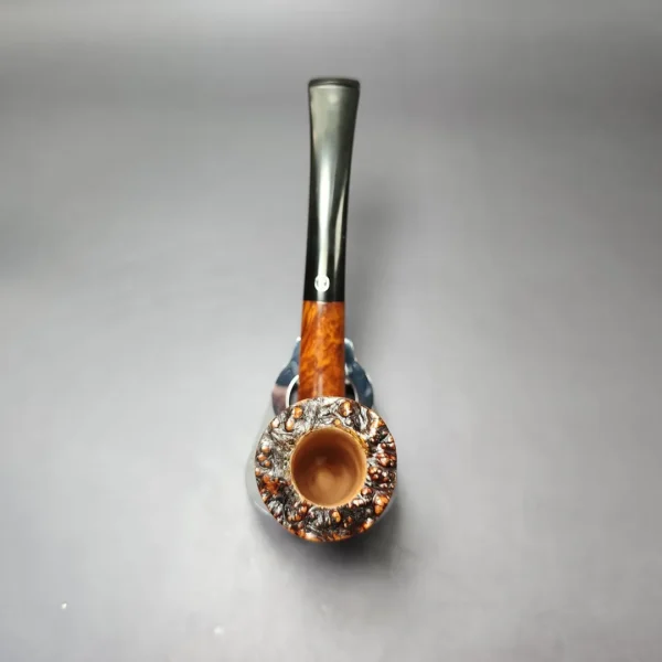 James Upshall A Grade ExL Smooth Stacked Pickaxe Estate Briar Pipe, Unsmoked - Image 9