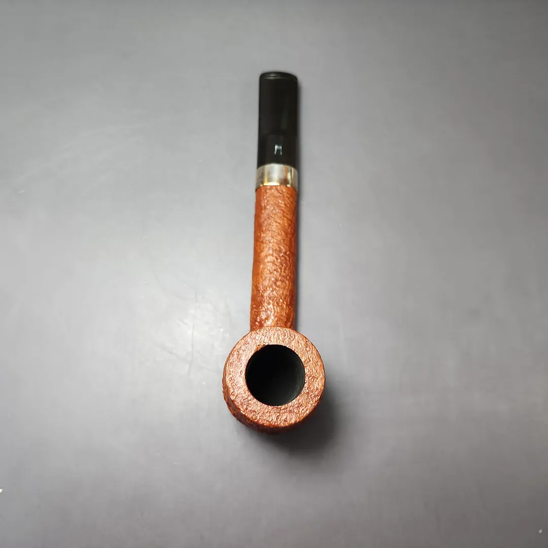 Castleford (Colin Fromm) XL Sandblasted Lumberman Estate Briar Pipe, Unsmoked - Image 8