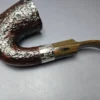 Ashton Brindle XXX Sandblasted Calabash w/ Silver Estate Briar Pipe, Unsmoked - Image 8