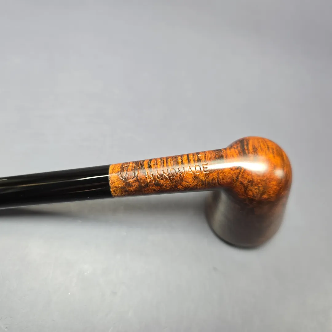 Herriot Pipes Smooth Golden Contrast Bell Dublin Handmade Briar Pipe, New - Image 8