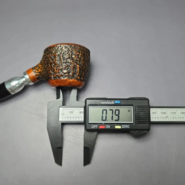 Vauen Venti 3 Partially Rusticated Sitter Estate Briar Pipe, Unsmoked, 9mm - Image 8