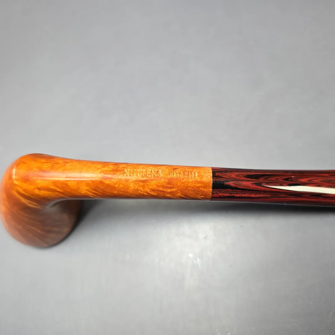 Bruno Nuttens Hand Made Smooth Twiggy Dublin w/ Cumberland Handmade Briar Pipe, New - Image 8