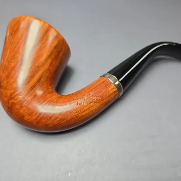 Ser Jacopo Pre-1994 Maxima L2 Smooth Calabash w/ Silver Estate Briar Pipe, Unsmoked - Image 8