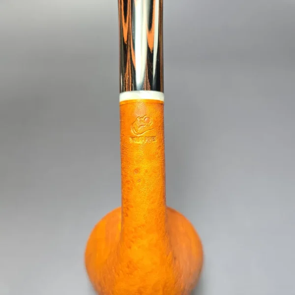 Christophe Wolff Sandblasted Rhodesian w/ Ivorite Handmade Briar Pipe, New - Image 8