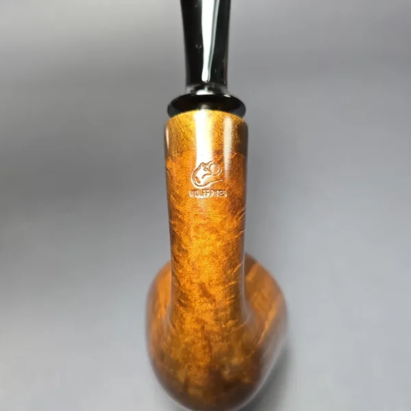 Christophe Wolff Smooth "Fleur" Freehand w/ Olivewood Handmade Briar Pipe, New - Image 8