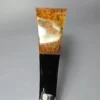 C-Pipe Smooth Golden Contrast Volcano Handmade Briar Pipe, New - Image 8