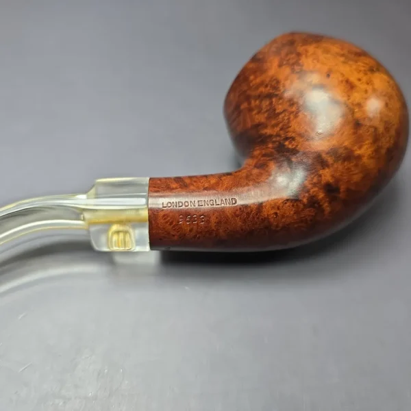 GBD Rose Collector 9633 Smooth Apple w/ Perspex Estate Briar Pipe, English Estates - Image 8