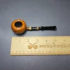 C-Pipe Smooth Tomato w/ Bamboo Handmade Briar Pipe, New - Image 8