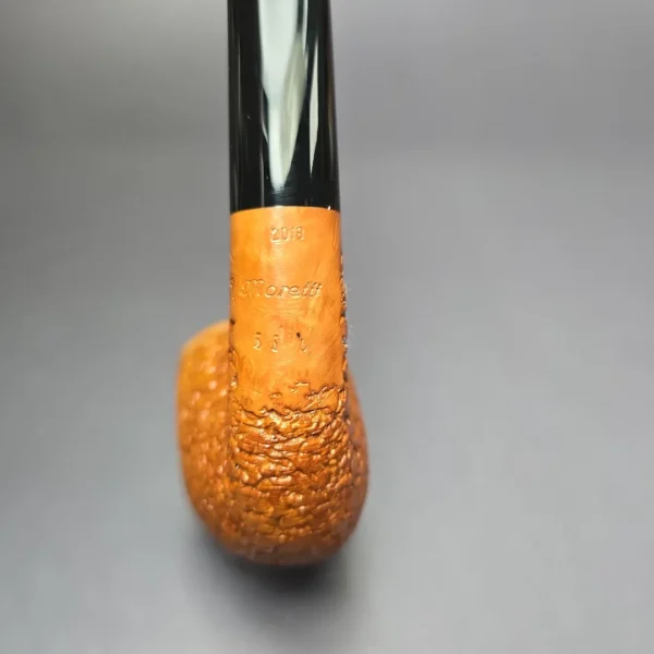 Moretti 2018 XL Rusticated Freehand Dublin Estate Briar Pipe, Unsmoked - Image 8