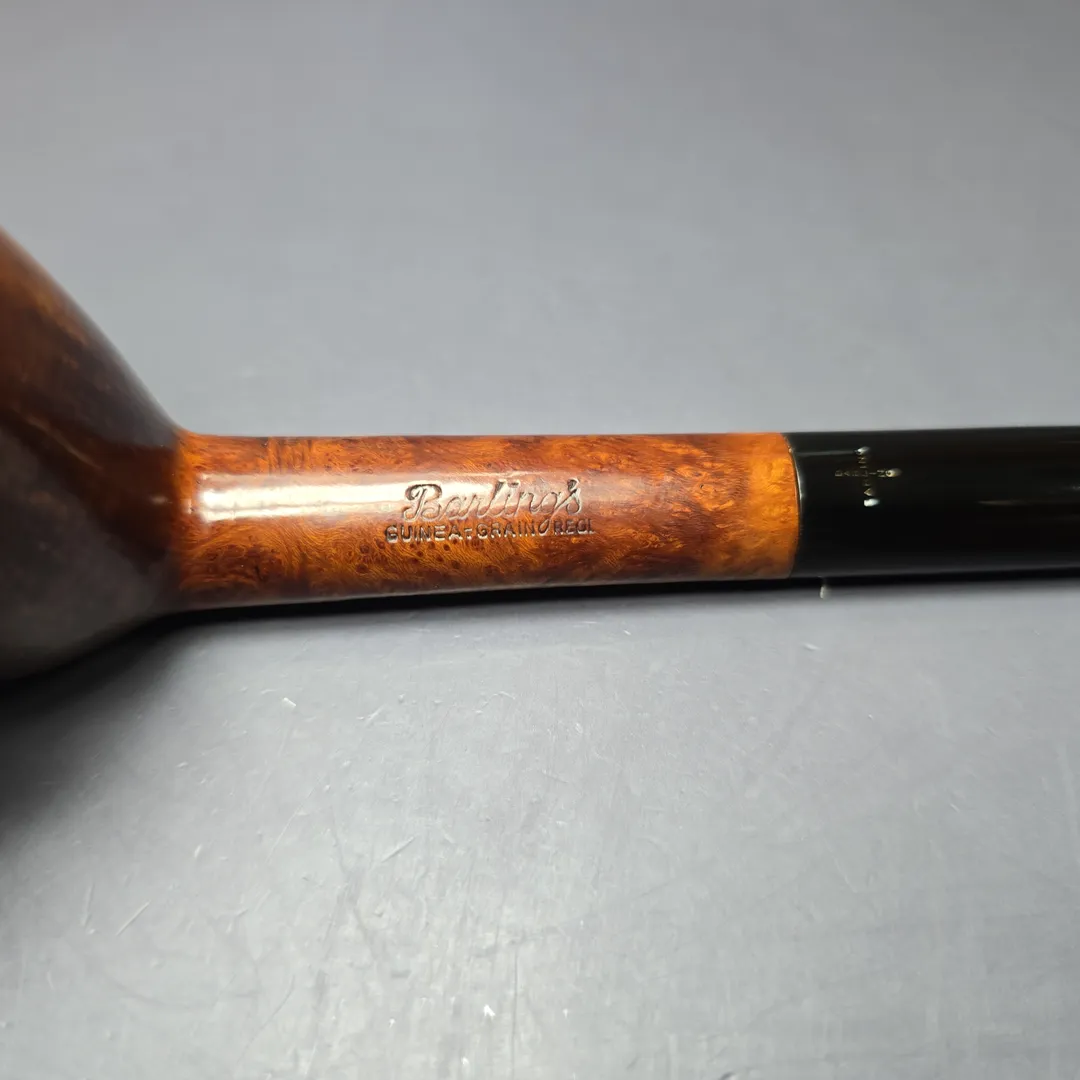 Barling's Pre-Transition Guinea Grain EL Smooth Billiard Estate Briar Pipe, English Estates - Image 8