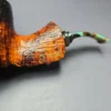 Peder Jeppesen Ida Contrast Sandblasted Volcano Estate Briar Pipe, Danish Estates - Image 8