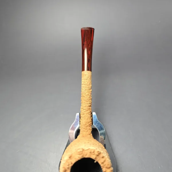 Pipe Tristan Natural Granite XL Rusticated Liverpool Handmade Briar Pipe, New - Image 8