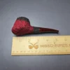 Pipe Tristan Granite "Shape 55" Fumed Rusticated Pot Handmade Briar Pipe, New - Image 8