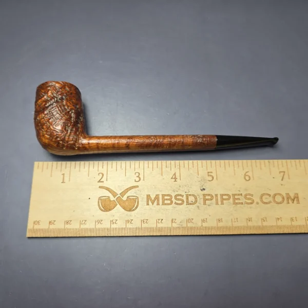 Dunhill 1958 Tanshell ES "Extra Long Shank" Sandblasted Canadian Estate Briar Pipe, English Estates - Image 8