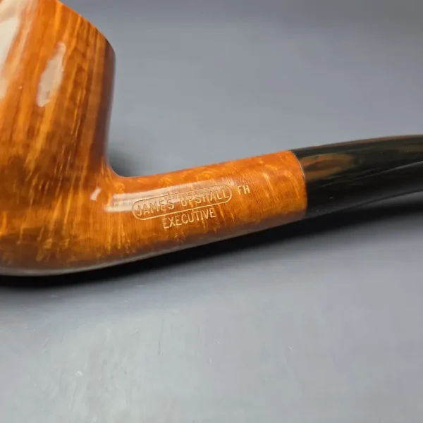 James Upshall Empire Executive Smooth Magnum Bent Billiard Estate Briar Pipe, Unsmoked - Image 8