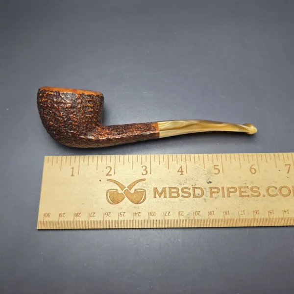 Sir Vickie by Savinelli Partially Rusticated Pot Estate Briar Pipe, Unsmoked - Image 8