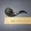 Caminetto Business Rusticated Apple w/ Silver Estate Briar Pipe, Italian Estates - Image 8