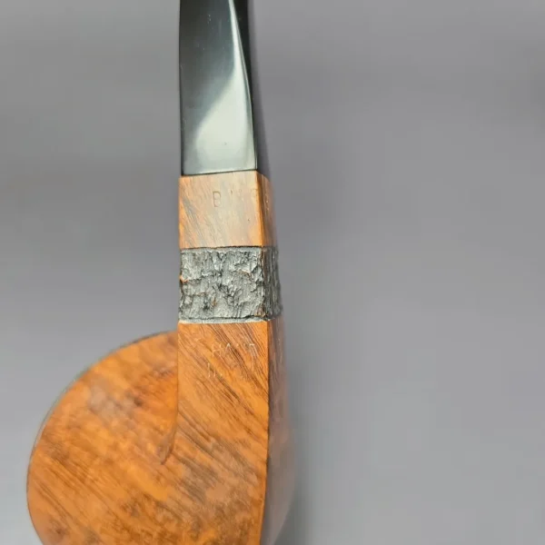 Bjarne XL Partially Rusticated Bulldog Estate Briar Pipe, Danish Estates - Image 8