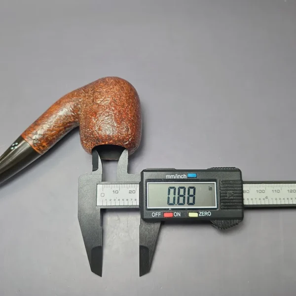 Sasieni Family Era Four Dot Ruff Root Stratford Sandblasted Bent Billiard Estate Briar Pipe, English Estates - Image 9