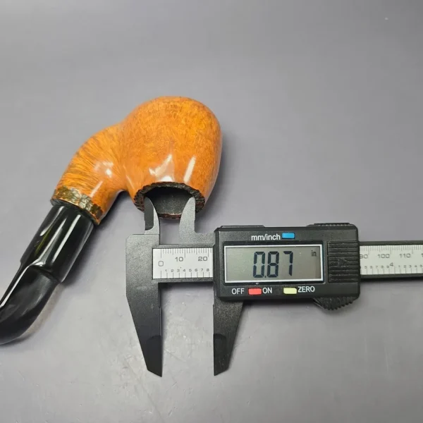 JM Boswell 2012 Spot Carved Oom Paul Estate Briar Pipe, American Estates - Image 9