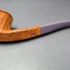Martin Cermak Sandblasted Wide Shank Bulldog Estate Briar Pipe, Unsmoked - Image 9