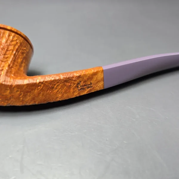 Martin Cermak Sandblasted Wide Shank Bulldog Estate Briar Pipe, Unsmoked - Image 9