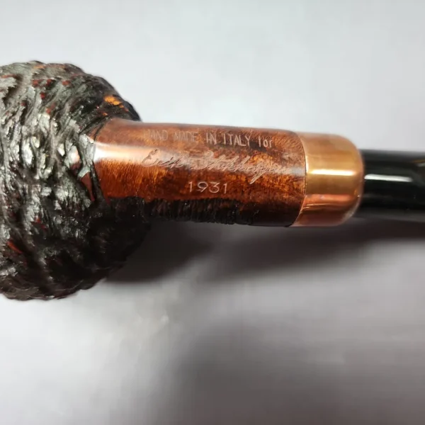 4th Generation (by Ascorti) Forza Grappa 1931 Rusticated Apple Estate Briar Pipe, Unsmoked - Image 9