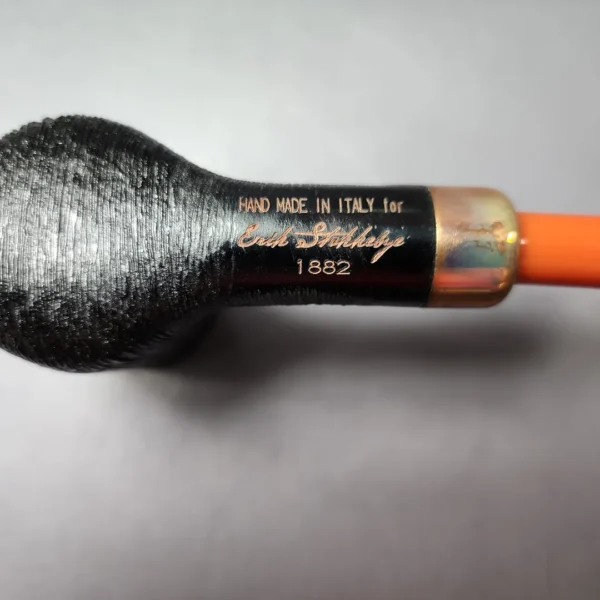 4th Generation (by Ascorti) Forza Primitivo 1882 Rusticated Stack Estate Briar Pipe, Unsmoked - Image 9