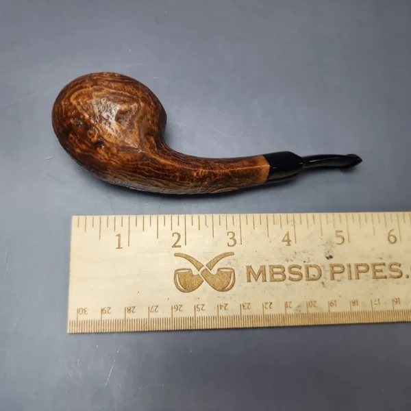 Chacom Oscar by Tom Eltang Sandblasted Apple Estate Briar Pipe, Unsmoked - Image 9