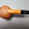 Don Carlos Two Note Partially Rusticated Pot Estate Briar Pipe, Unsmoked - Image 9