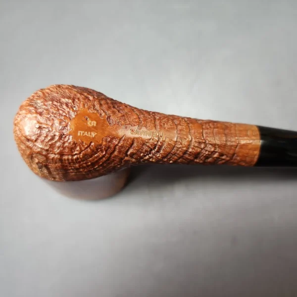 Savinelli XL Partially Sandblasted Freehand 5 Estate Briar Pipe, Italian Estates - Image 9