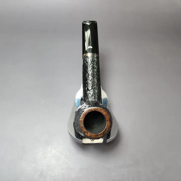 Caminetto Sandblasted Oval Shank Apple Estate Briar Pipe, Italian Estates - Image 9