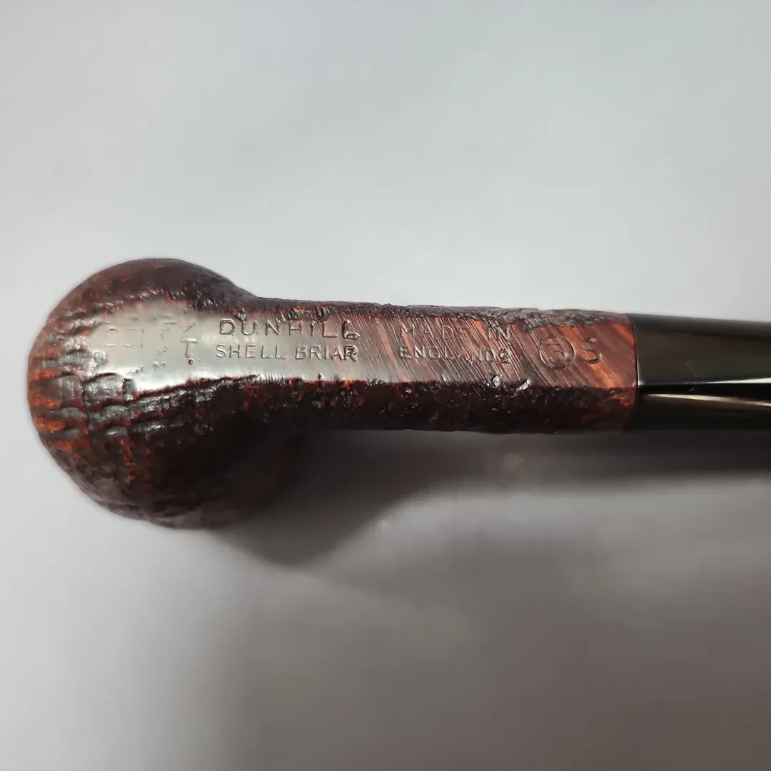 Dunhill 1960 Shell Briar 251 Sandblasted Billiard Estate Briar Pipe, English Estates - Image 9
