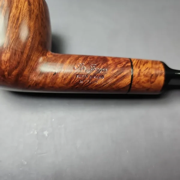 Ser Jacopo Pre-1994 Smooth Apple w/ Briar Insert Estate Briar Pipe, Italian Estates - Image 9
