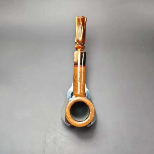 Edward's XL Smooth Lumberman w/ Acrylic Estate Briar Pipe, American Estates - Image 8