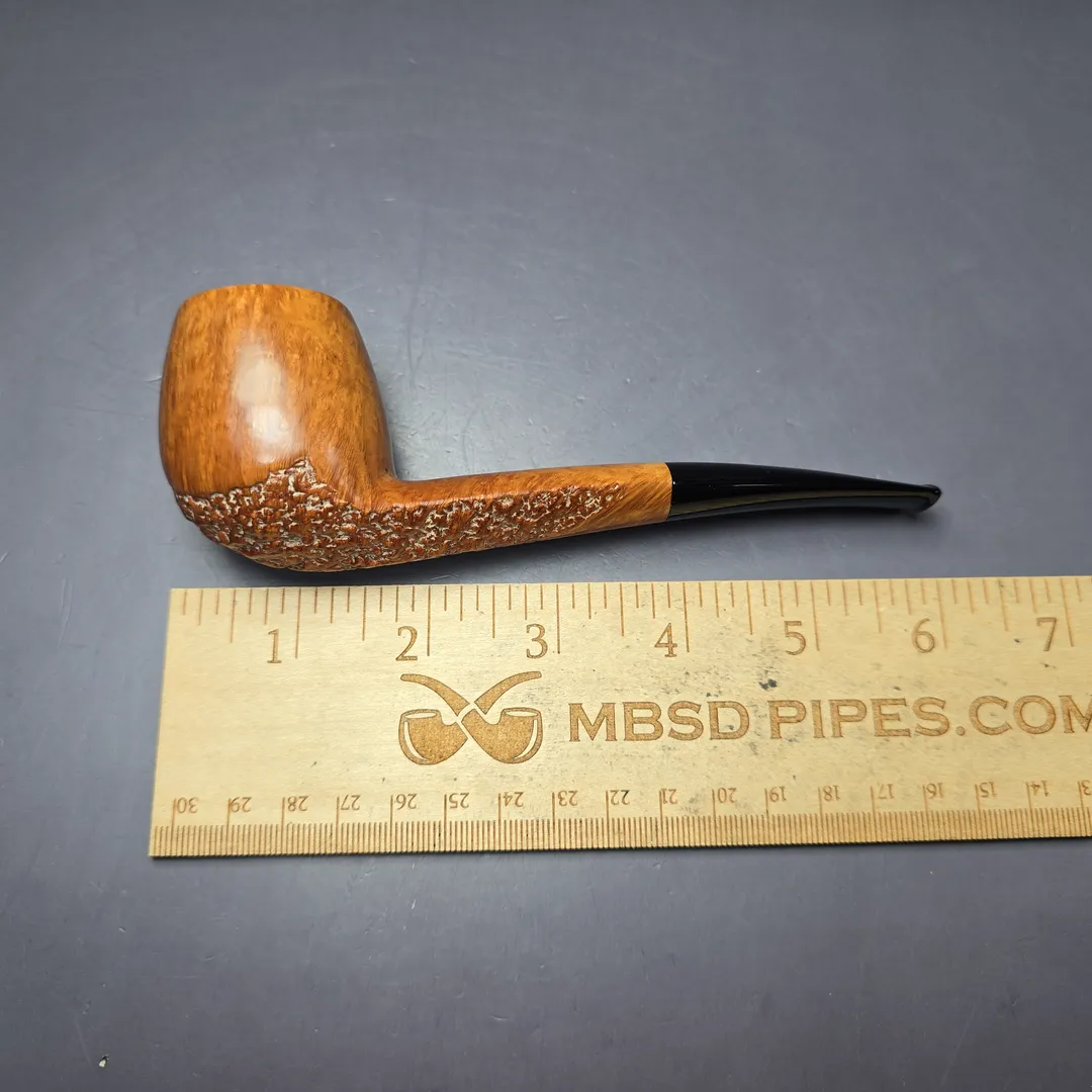 Castello "Castello" 2K Partially Rusticated Canadian Estate Briar Pipe, Italian Estates - Image 9