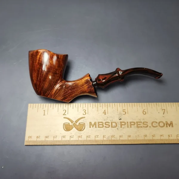 Preben Holm Rungsted Norseman XL Smooth Freehand Estate Briar Pipe, Unsmoked - Image 9